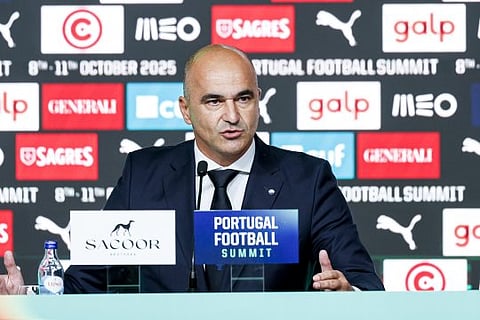 O selecionador nacional, Roberto Martinez