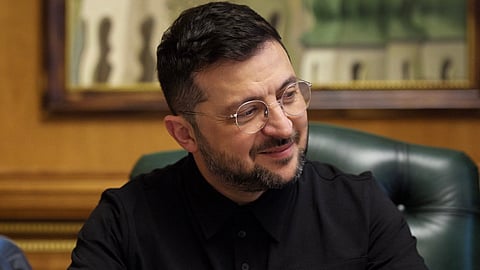 O presidente ucraniano, Volodymyr Zelensky