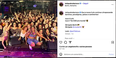 Artista está em turnê pela Europa.
