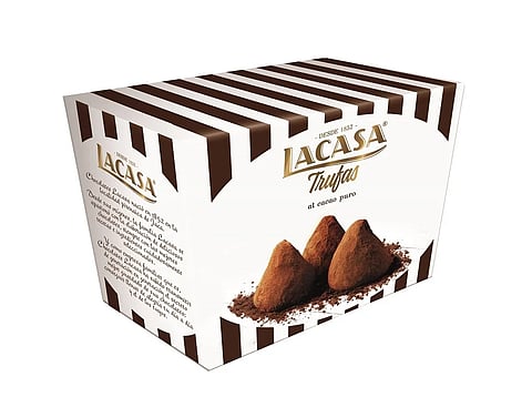 As trufas Lacasa são uma das imagens de marca do grupo com o mesmo nome