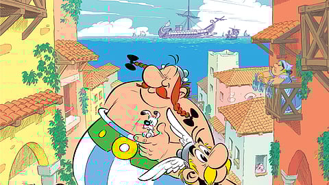 Capa de 'Astérix na Lusitânia'.