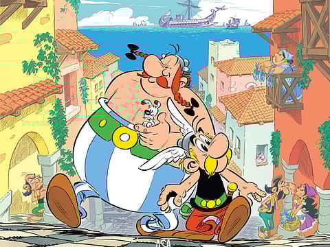 Capa de 'Astérix na Lusitânia'.