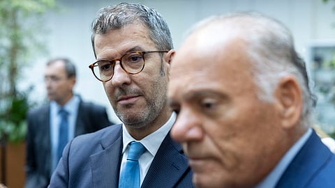 Rui Cardoso, o diretor do DCIAP, com o Procurador-Geral da República.