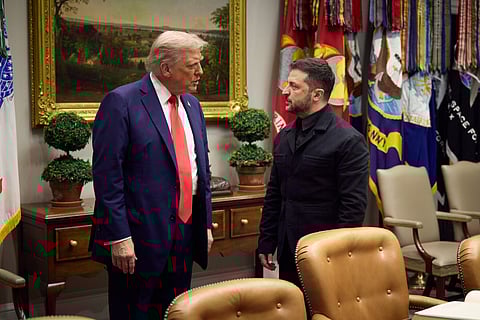 Donald Trump volta a receber esta sexta-feira Volodymyr Zelensky na Casa Branca.