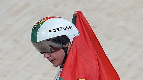 Iúri Leitão é medalha de bronze no scratch após retificação da classificação