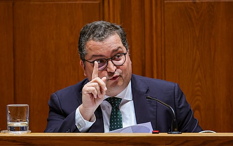 Joaquim Miranda Sarmento, ministro das Finanças. Lisboa, Parlamento, 24 de outubro de 2025.