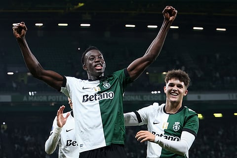 Salvador Blopa estreou-se na equipa principal do Sporting com um bis.