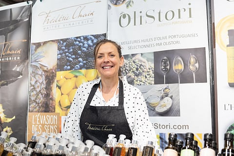 Isabel utiliza os produtos da própria quinta nos azeites e vinagres.