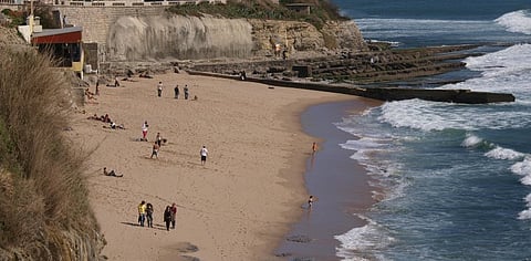 Praia das Avencas, na Parede, concelho de Cascais
