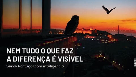 Um dos painéis da campanha das secretas