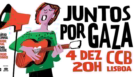 Carlão, Salvador Sobral, Capicua e Clã "Juntos por Gaza" em dezembro no CCB