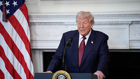 Donald Trump recebeu os senadores republicanos na Casa Branca.