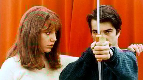 Anne Wiazemsky e Jean-Pierre Léaud em 'La Chinoise: Maio de 68...' ainda em 1967.