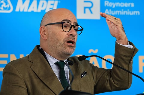 O ministro das Infraestruturas e Habitação, Miguel Pinto Luz 