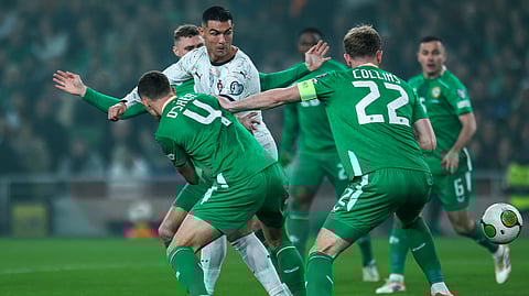 Portugal a perder com a Irlanda em Dublin (2-0)