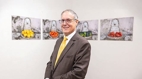 Bruno Figueroa também fotografou recantos  da embaixada  em Lisboa, numa Quinta de São João que é do século XVIII.