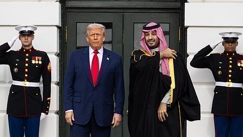 Trump recebeu MBS na Casa Branca com pompa e circunstância.