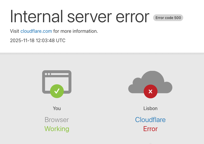 Problema técnico na Cloudflare deixa vários sites sem funcionar