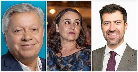 A lista do PS a Braga, Catarina Miranda ao centro, Pedro Sousa, líder da concelhia à direita.