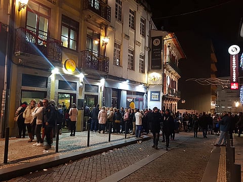 Fachada do restaurante Conga, na Rua do Bonjardim