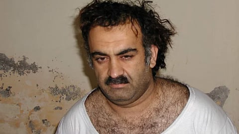 Khalid Sheikh Mohammed quando foi detido pela CIA em 2003.
