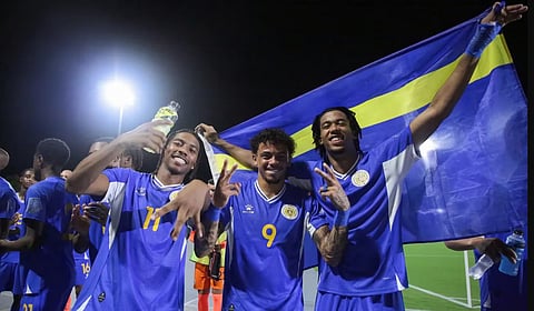 A festa da seleção de Curaçao.