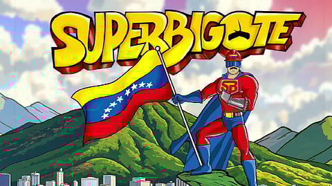 Super Bigode, Maduro em versão super-herói dos desenhos animados na luta contra os EUA