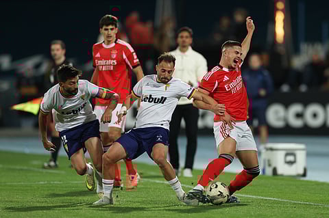 Resistência do Atlético durou 73 minutos e foi quebrada à cabeçada por Ríos. Benfica nos oitavos da Taça