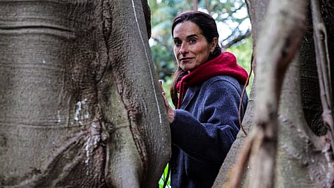 Cristina Branco no Jardim da Estrela, em Lisboa. 