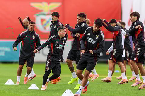 Treino do Benfica.
