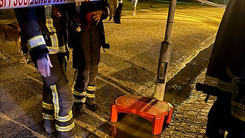 O poste que a 15 de novembro matou a Mel, no Parque das Nações, em Lisboa