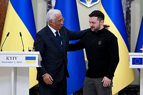 Costa passou o seu primeiro dia de mandato em Kiev.