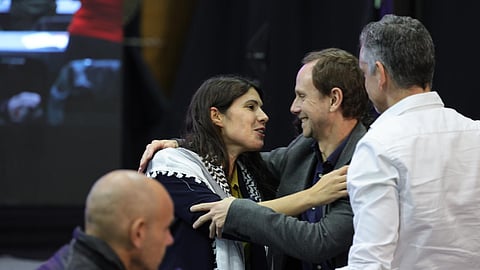 Mariana Mortágua despediu-se da coordenação do Bloco de Esquerda nesta XIV Convenção do partido, mas esteve na Flotilha para Gaza.