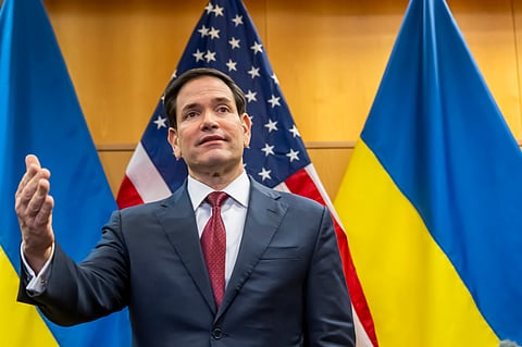 Secretário de Estado norte-americano Marco Rubio.