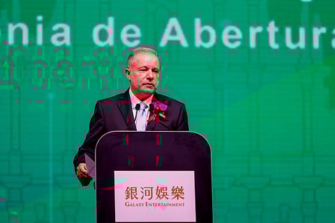 Pedro Costa Ferreira, presidente da APAVT na abertura do 50º congresso da associação, em Macau