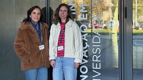 Investigadoras Nádia Pinto e Catarina Xavier, do grupo de Genética Populacional e Evolução do i3S