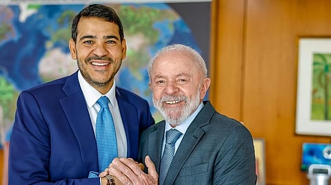 Jorge Messias com o presidente Lula da Silva.