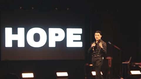 Vilson Duarte, numa das ações de sensibilização em Leeds, Inglaterra