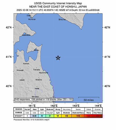 Sismo de magnitude 7,6 causa feridos e tsunami de 40 centímetros no norte do Japão