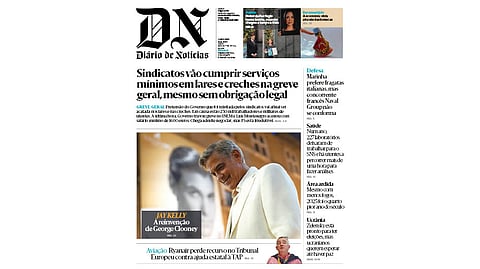 Leia aqui o DN desta quinta-feira, 11 de dezembro