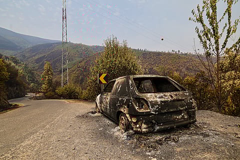A zona centro foi das mais afetadas pelas chamas.
