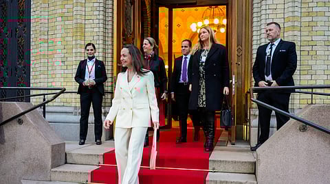 Corina Machado em Oslo: "A Venezuela foi invadida por agentes da Rússia, Irão, Hezbollah e do Hamas"