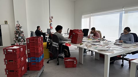 Escritório dos CTT que recebe todas as cartas escritas ao 'Pai Natal', o Papai Noel português.
