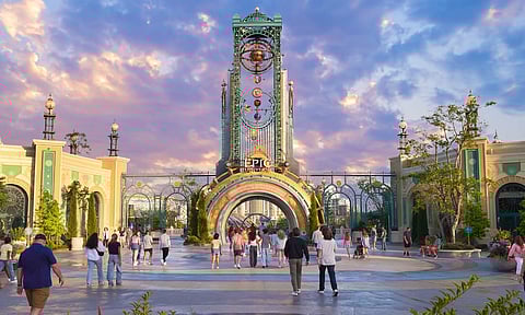 Entrada do parque da Universal Studios, em Orlando.