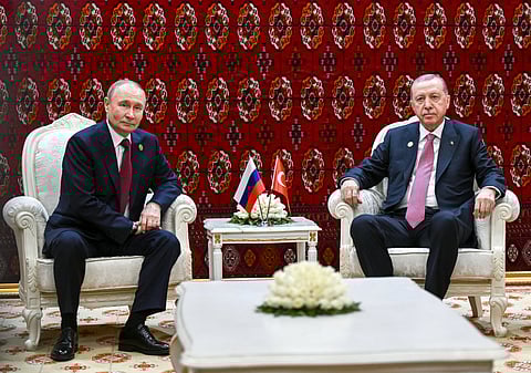 Putin e Erdogan estiveram reunidos esta semana no Turquemenistão.
