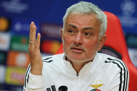 José Mourinho, treinador do Benfica.