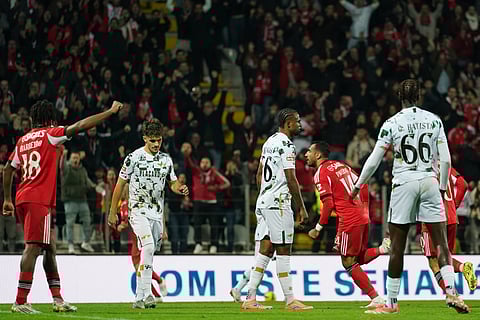 Hat-trick de Pavlidis na goleada do Benfica em Moreira de Cónegos