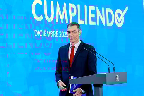 "Cumprindo" é o mote do balanço anual de Pedro Sánchez. 