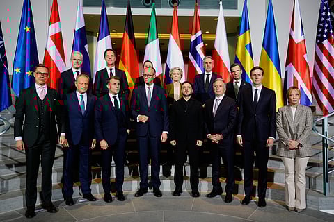 Vários líderes europeus e da UE e o secretário-geral da NATO juntaram-se esta segunda-feira à noite em Berlim a Merz, Zelensky e aos enviados dos EUA.