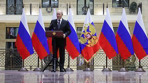 Putin acusou os líderes europeus de se terem juntado à administração Biden para criar um conflito armado.